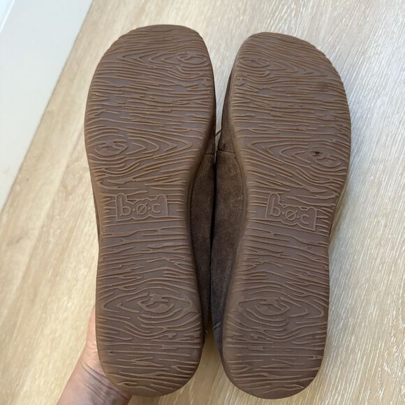NEW B.O.C. by Born Womens Suede Leather Brown Moccasins Loafers Shoes Sz 11 - Picture 4 of 11